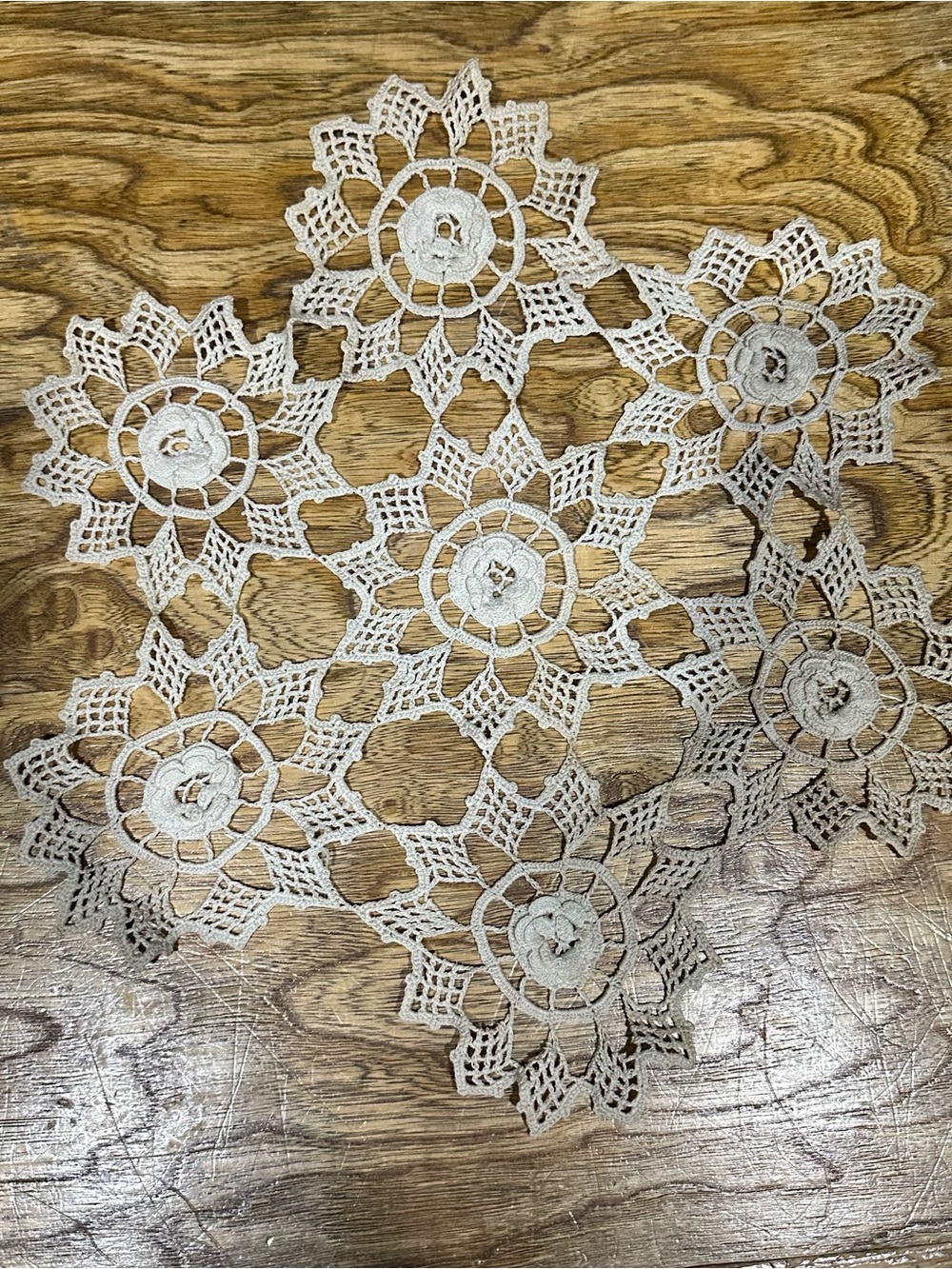 Crocheted doily